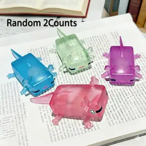 2 Counts Squishy Axolotl, Squeeze Stress Cute Fish Toy, Funny Squishy Blobofish, Anxiety Relief, Anxiety Squishies, Portable Relaxation Tool, Kids & Adults