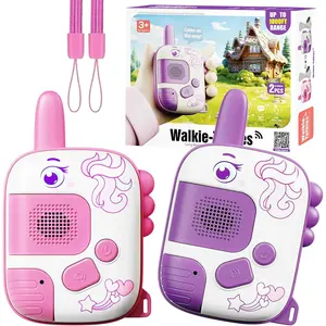 Walkie Talkies for Ages 3-9 - 2 Pack Outdoor Adventure Toys with 1000ft Range,Unicorn Toys Birthday Gifts for 4 5 6 7 8 Year Old Girls Easter Gifts