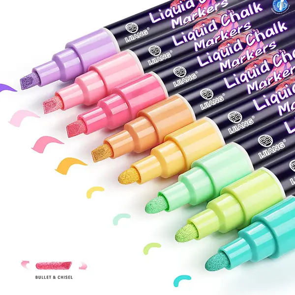Chalk Markers for Blackboard, Macaron/Metallic/Neon Colors Chalk Markers for Blackboard, Macaron/Metallic/Neon Colors