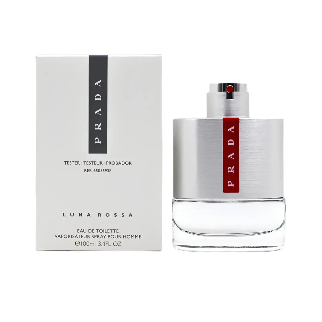 Prada Luna Rossa Eau de Toilette 3.4 oz for Men Tester | Fresh Aromatic Citrus Cologne | Authentic EDT Spray