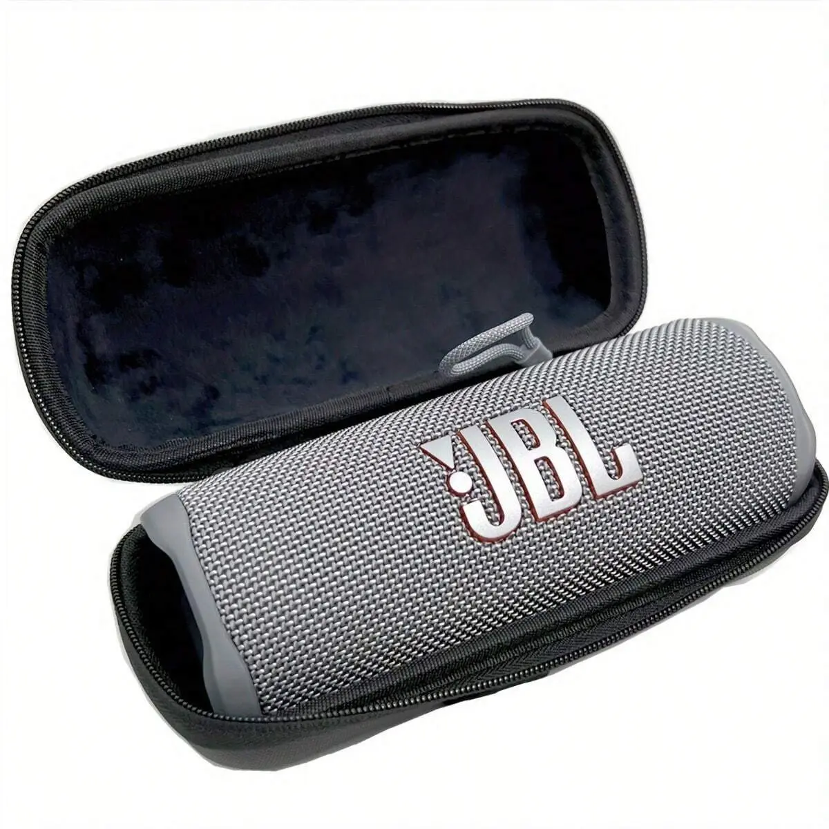 EVA Protective Speaker Case for JBL Flip 3/4/5/6, Shockproof Portable Handheld Bag with Handle, Organized Storage for Outdoor Use