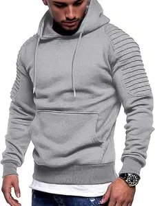 Mens Hoodie Sweatshirts Casual Drawstring Hoodies Fashion Hooded Collar Athletic Pullover with Pocket(run small)