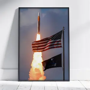 Artemis II Vintage Illustration Poster No Frame, Retro Space Travel Wall Art, Rocket Illustration Decor, Space Fan Gift, Vintage Astronomy Art Print