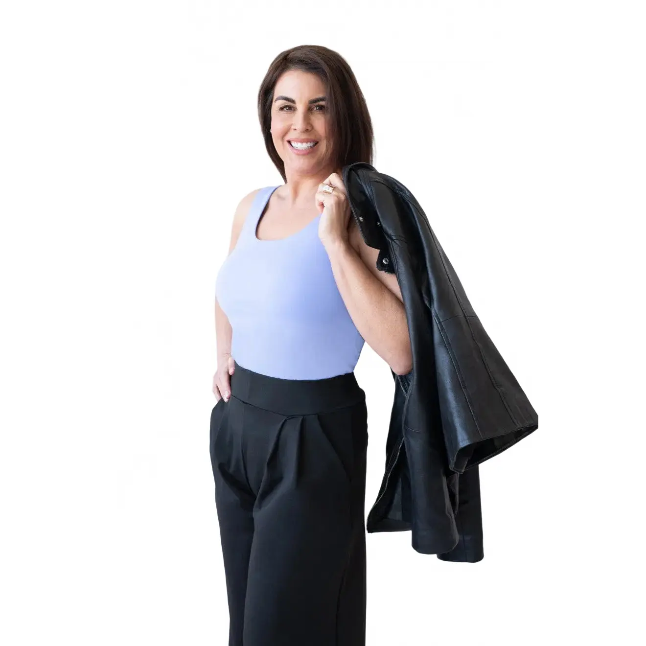 Claudette Relaxed Fit Scoop Neck Tank Top