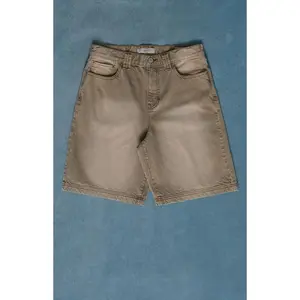 Pacsun Men's Parker Baggy Jean Shorts Tan Washed