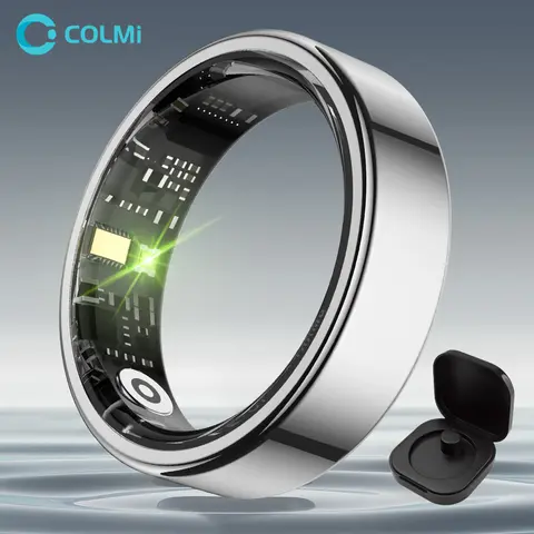 COLMI Ring 2 Classic No Subscription Smartring 5 ATM Waterproof Digital Fitness Tracker, Women's Men's Health Device, Cool Gadgets, Mens Gifts, Birthday Gifts for Him,techvibes
