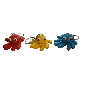 3d printed flexi Octopus keychains
