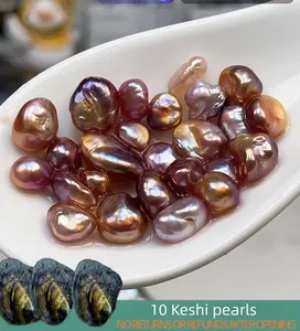 【Bryan】Fairy Keshi (10+ Irregular Shape Keshi Pearls) Freshwater Seedless Pearl Irregular shape｜Live Opening Non-Refundable NO RETURNS OR REFUNDS AFTER
