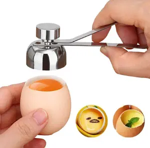 TIKA Stainless Steel Egg Topper Cutter, Easy Shell Opener Cracker for Kitchen and Home Use