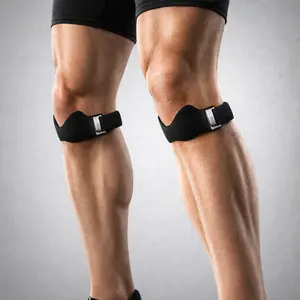 FallFreshness Knee Pain Relief Silicone Patella Strap – Adjustable Brace for Women and Men, Suitable for Running, Basketball, Volleyball, Squats, Tendonitis & Jumper’s Knee Support