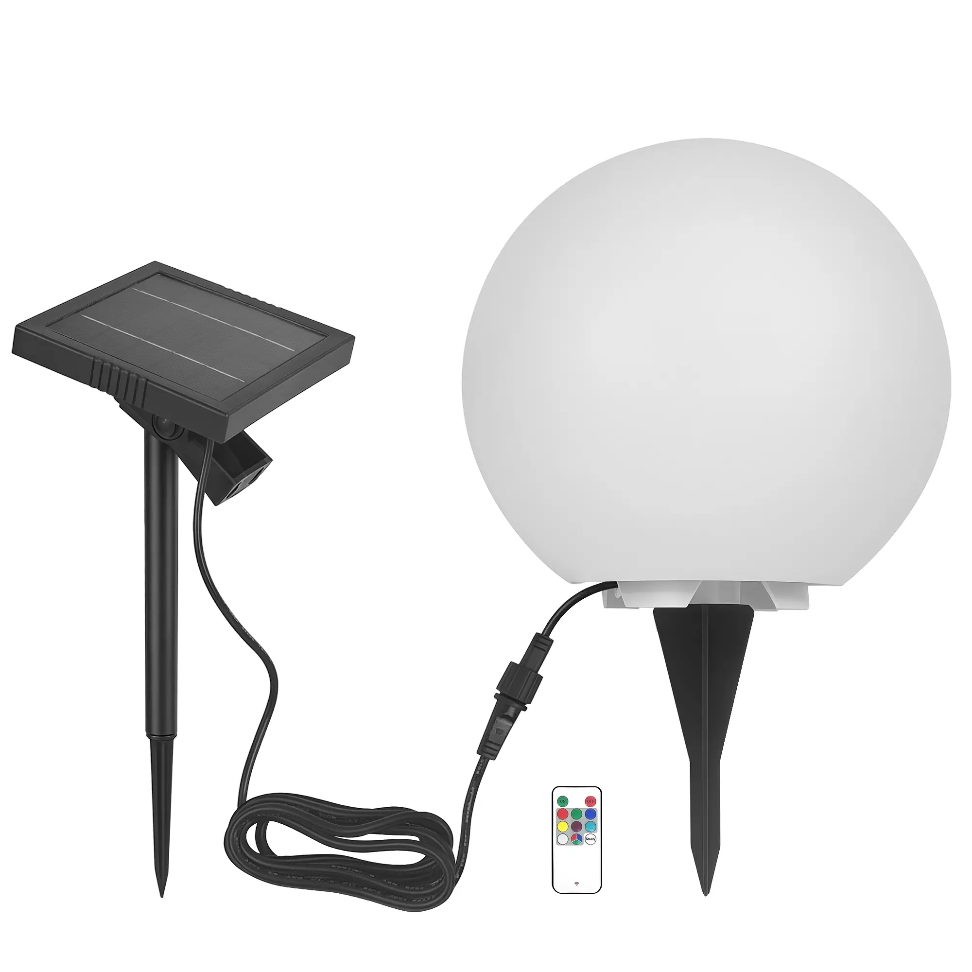 Westinghouse LED Solar Outdoor Garden Ball Light 11in Solar Outdoor Waterproof Garden Pathway Lights