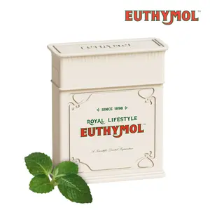 Euthymol Pink Dental Floss (50m) – Plaque Removal Woven Floss with Fresh Mint & Vegan Wax Coating, Slim & Tight Design, Ideal Travel Floss