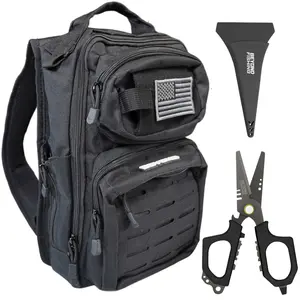 Beyond Braid Tackle Bag and Shear Bundle – Includes Voyager Tackle Backpack & 6.5" Pro Fishing Shears for Serious Anglers