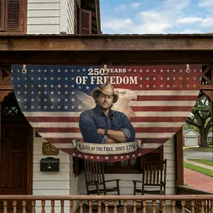 We'll Put A Boot In Your Ass It's The American Way Flag Fan, Toby Keiith Finger Flag, Country Music , In Memory of Toby Keeith, 4th Of July Flag