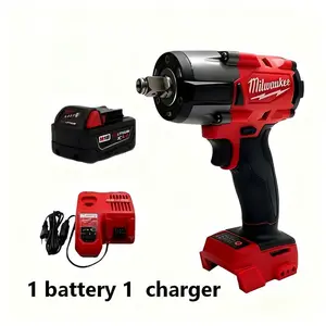 Milwaukee M18 1000Nm High Torque Cordless Impact Wrench Tool Kit - 1/2" Drive, High Power Cordless Power Tools with Compact Corded Saw Featuring Laser Guide for Heavy Duty Truck Repair, Construction Bolting