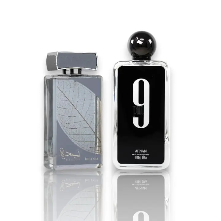 Oudlash Bundle | Lattafa Najdia Intense + Afnan 9 PM | Unisex Fragrances | 100 ML | Eau De Parfum | Pineapple, Crisp Apple, Mint