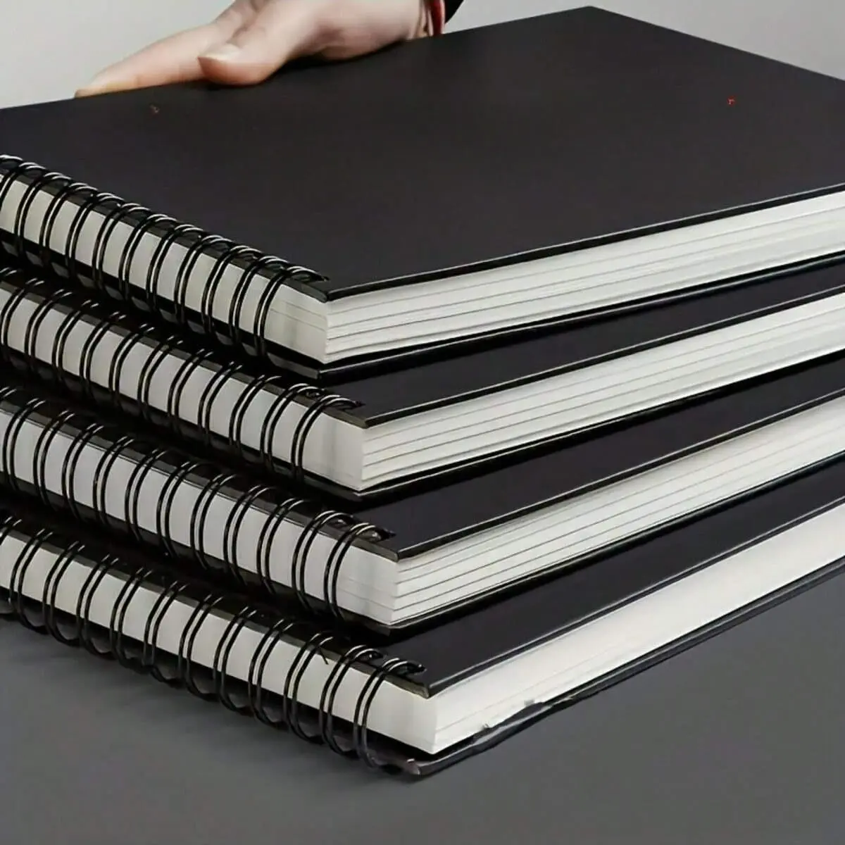 4pcs Premium Artistic Sketchbook Set, High-Quality Acid-Free Watercolor Paper, Top Spiral Bound, 30 Sheets Each, Ideal for Artists and Students