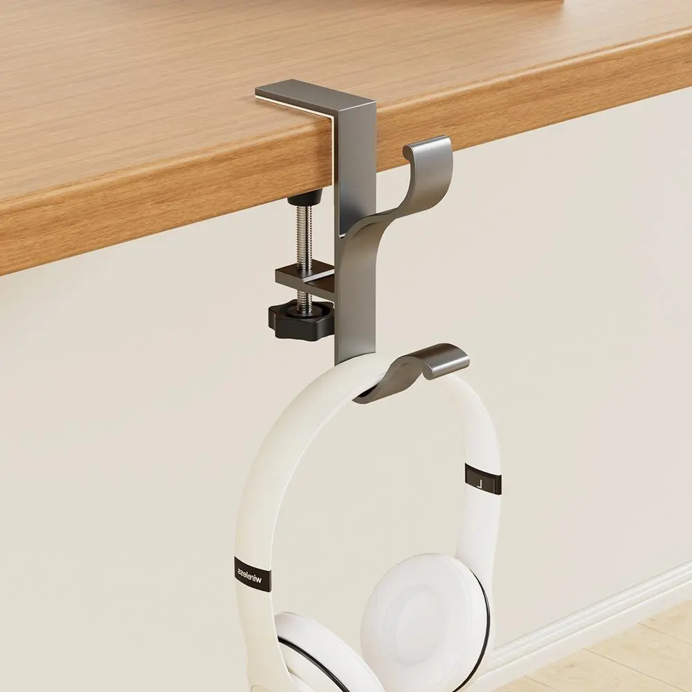 Punch-Free Over-Ear Headphone Organizer Hooks - Space-Saving, Removable, Adjustable Storage Hooks, No Drilling, Strong Hold, Durable Compact Design for Students, Home & Office Use, Room Organizer, Space Saving Organizer