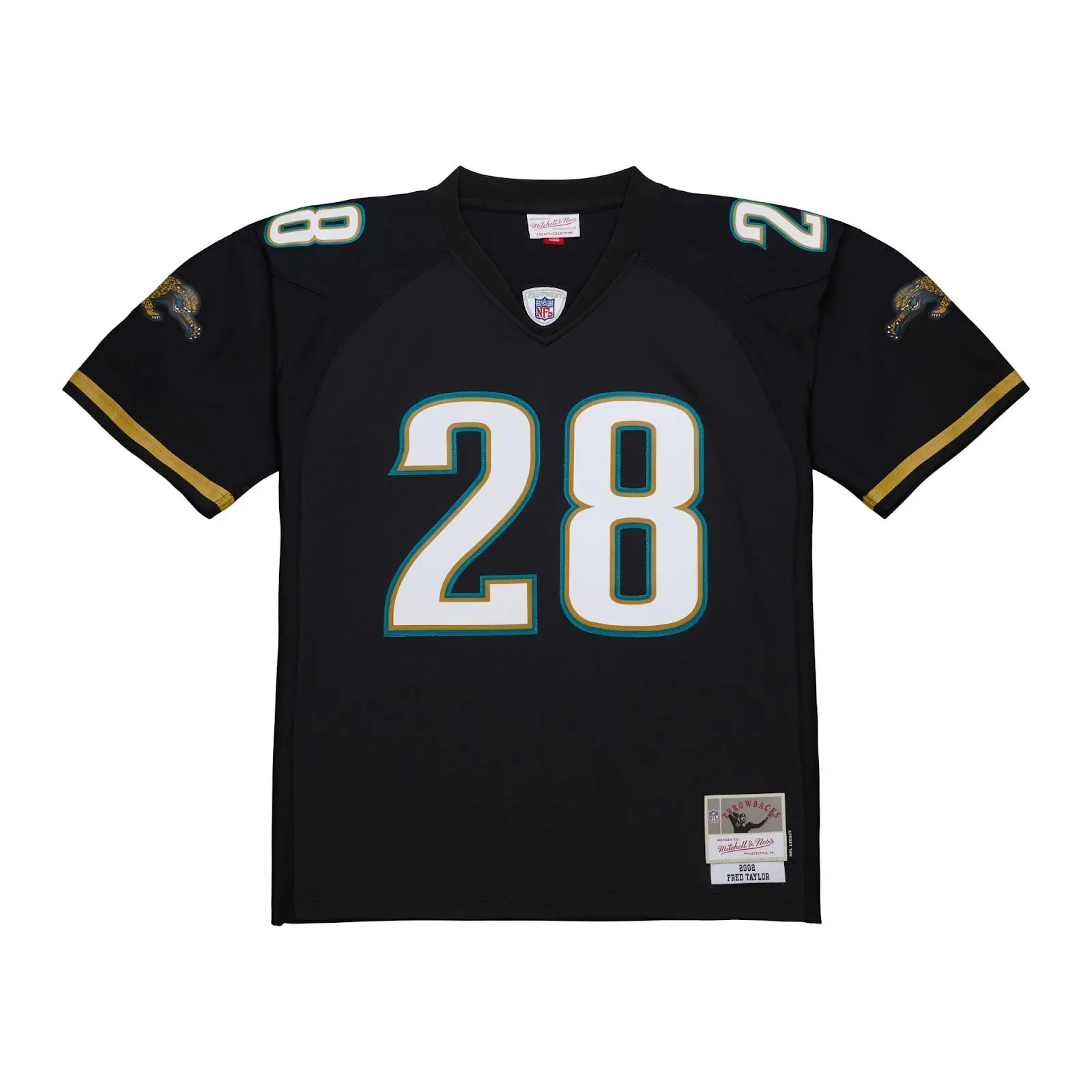 Fred Taylor Jacksonville Jaguars Black 2002 Alternate Legacy Jersey NFL Throwback Mitchell & Ness