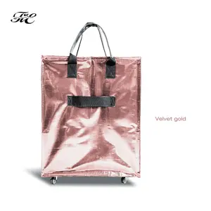 Waterproof Foldable Travel Bag with Wheels - Super Large Capacity & Stylish Design for Camping & Outdoor Adventures