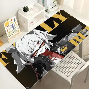 Zenless Zone Zero Burnice White Anime Mouse Pad, XXL Gaming Desk Mat with Smooth Rubber Surface, Non-Slip Base, Extended Keyboard Mousepad for PC Office Setup ideal gift