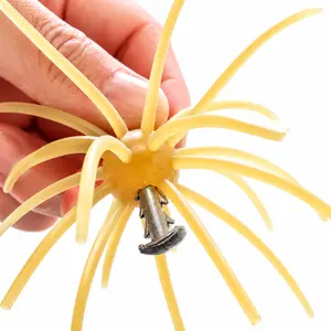 Freak-O Rig Bait Lock Weight, Anchor-Shaped Sinker for Urchin-Style Soft Plastic Baits, Anti-Slip Fishing Weight, Saltwater Fishing Tackle, Silver, 5 Pack (3/32-3/16 oz)
