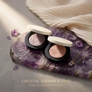 Chameleon Multi-Chromatic Metallic Eyeshadow Powder - Brightening, Waterproof Single Item Cosmetic, Intense Glitter Shimmer Pigment, Smooth Long-Wear Festival Makeup Blendable Formula