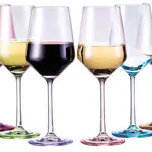 Colored Crystal Wine Glass