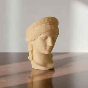 Hera Bust Statue Candle: 7.5x4 inches