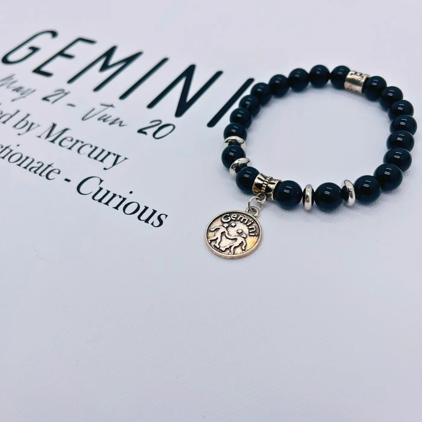 [Magic Crystal] Zodiac Obsidian Bracelet, Crystal, Jewelry, Gemstone, Deals for You Days, Gift, Energy, Yoga, Reiki, Beauty, Lucky