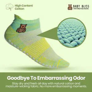 Baby Bliss No Slip Socks for Women | All-Season US Size 7-10 | Maternity Comfort, Ankle Socks