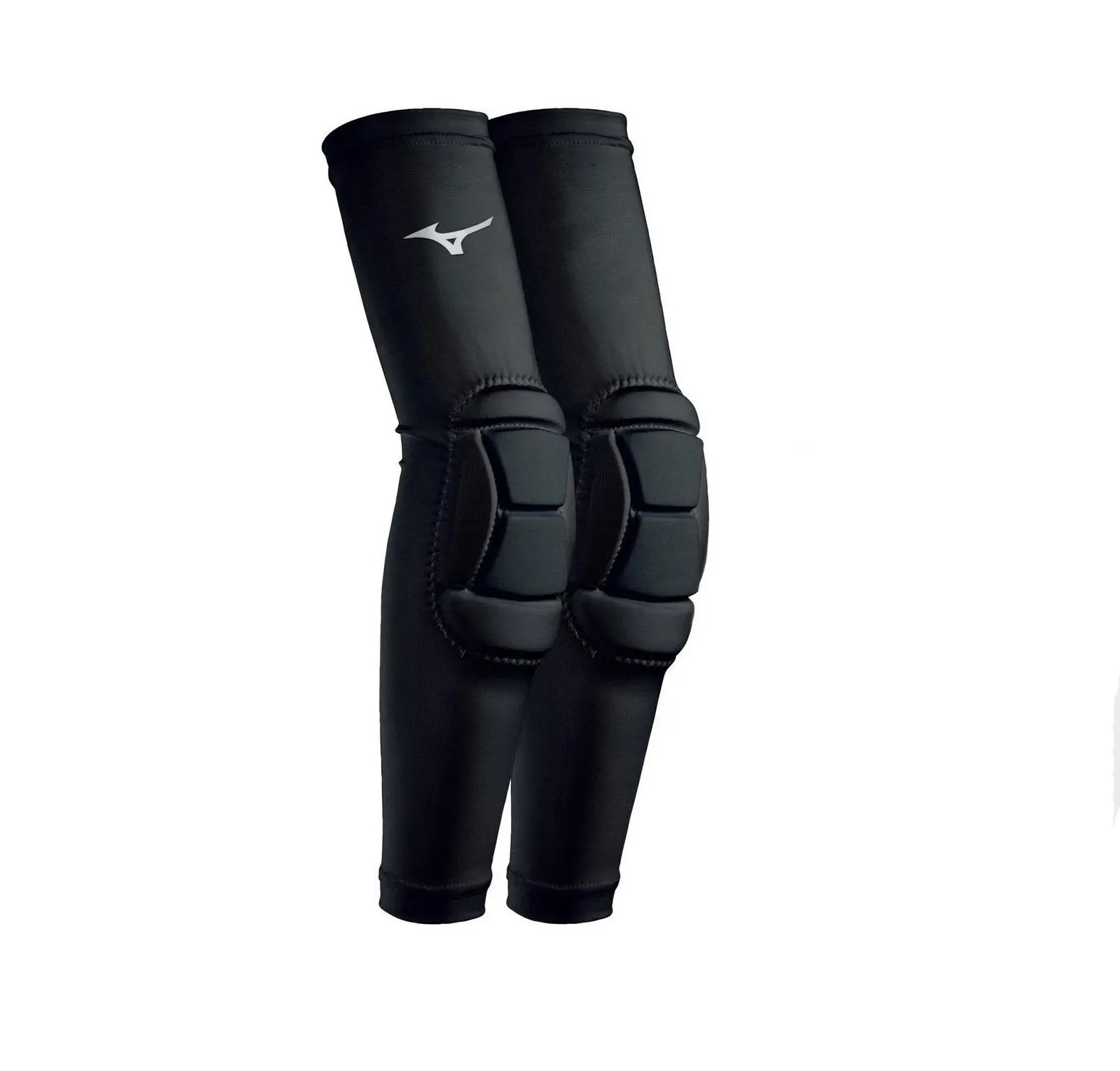 Mizuno Padded Elbow Sleeves - Black S/M, Elbow Compression Sleeve, Pull-On, Small/Medium