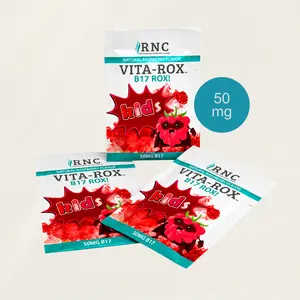 Vita-Rox 50mg B17 Popping Candy - Natural Raspberry Flavor  (for 4+)