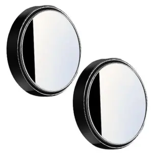 2Pcs Blind Spot Car Mirrors, 2.25 Inch Reusable Round HD Glass Convex 360° Wide Angle Side Rear View Mirror With Sucker For Cars SUV And Trucks