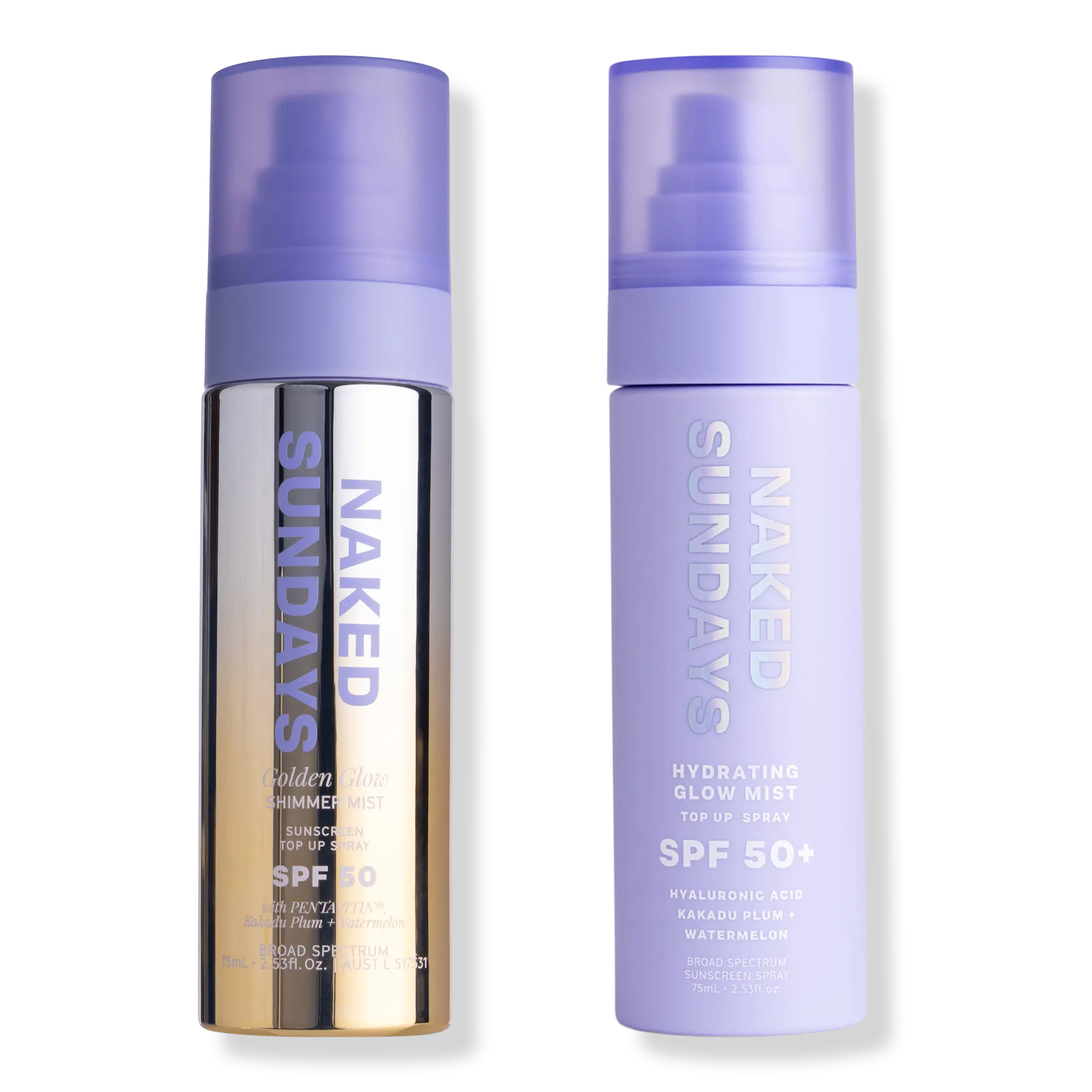 Naked Sundays Glow Getter Spf 50 Face Mist Duo