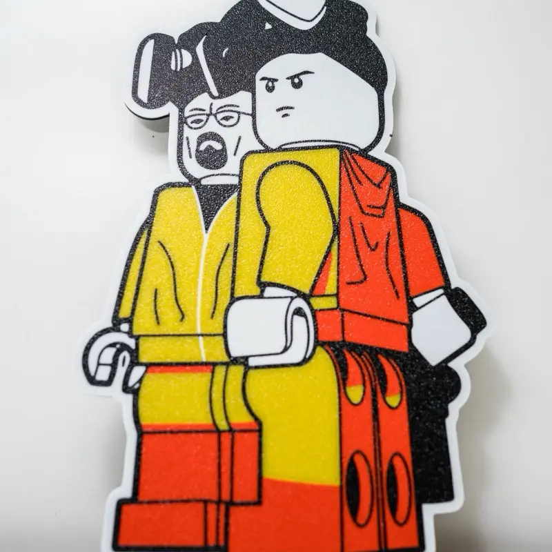 3D Printed Breaking Bad Character Design Action Figure - Yellow-Orange Outfit, Custom 3D Printed Sign, Classic Toys & Hobbies Memorabilia for 12 Years Above