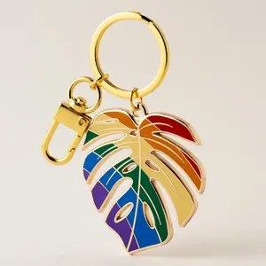 Monstera Pride Keychain & Bag Charm