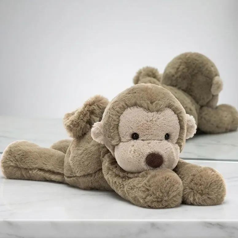 JELLYCAT Smudge Monkey Plush Doll Cozy Monkey Soft Toy Gift for Nursery Bedroom Decor