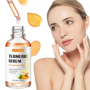 Sefudun Turmeric Essential Face Serum 1.01 fl oz, Deeply Hydrating Nourishing Serum for Men and Women, Improves Skin Tone Curcuma Longa Hydrate
