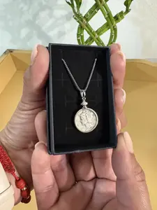 Silver Mercury Dime Pendant Necklace • Authentic 90% Silver Coin Jewelry • 100+ Years Old Coin