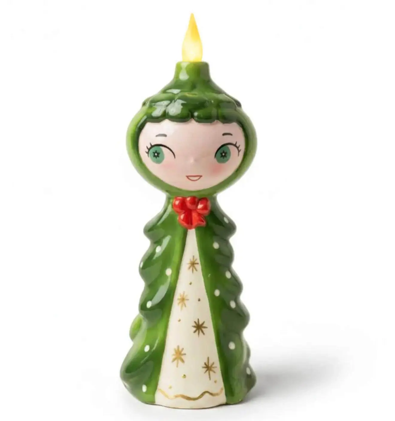 The Tree Girl Candle-Lite Mid-Century Holt Howard Inspired Christmas Collectible Figure Decor