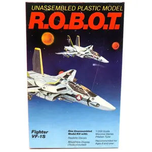 Testors Robots Macross 1/200 Fighter VF-1S 0022 Model Kit Used in Battletech