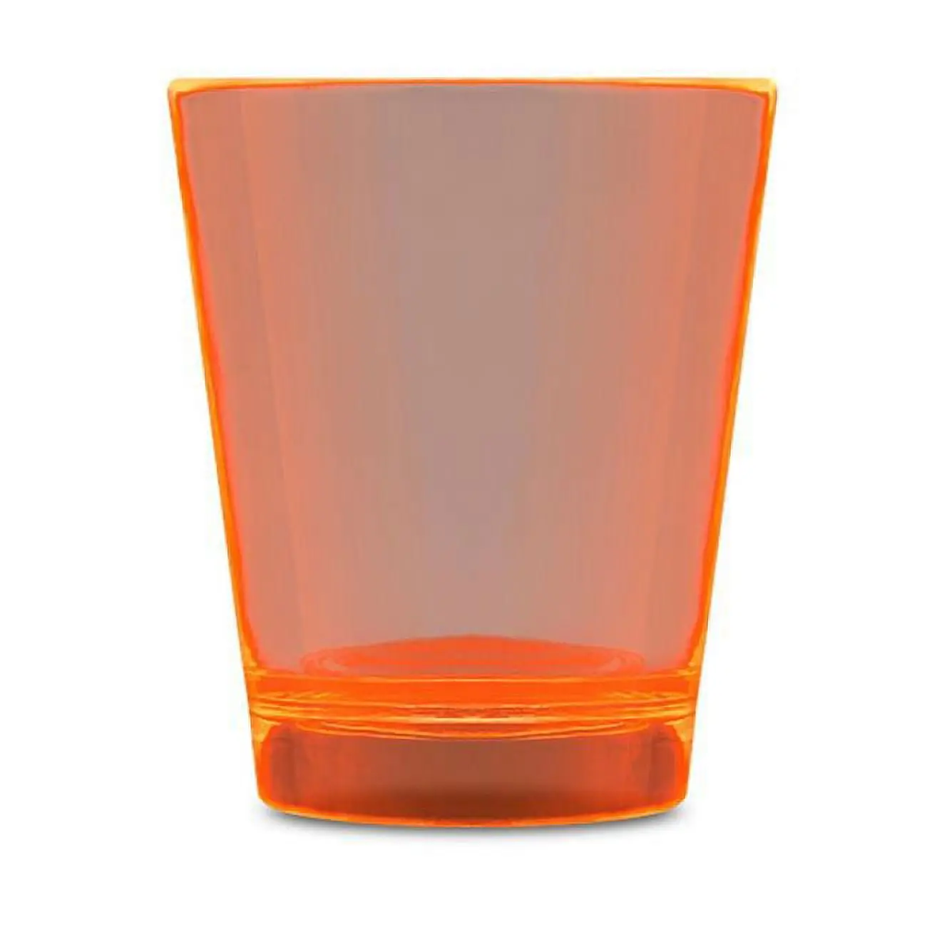 Blinkee A1090 1.5oz Neon Glow-in-the-Dark Shot Glass, Orange UV Reactive Kitchen Drinkware Accessory for Party Use