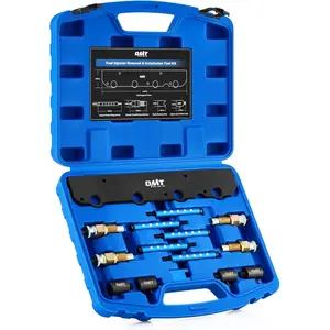 Motor Tech Fuel Injector Removal Tool Kit, 15pc BMW Injector Puller Kit, Compatible with BMW B38 B48 Engines OEM23584172358022, BMW Injector Removal Installation Tool Kit with Gloves