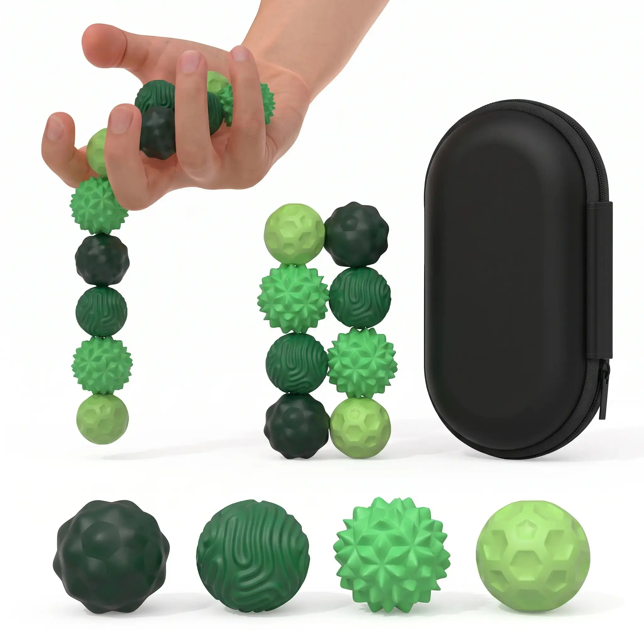 Silicone Magnetic Fidget Ball Set, 8pcs/set Fidget Relaxation Toys with Elastic Texture & Assorted Colors, Stress Relief Toys for Adults & Teens, Sensory Bundle,back to school,back to school haul