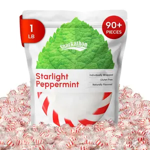 Snackathon Starlight Candy, Peppermint, Individually Wrapped,