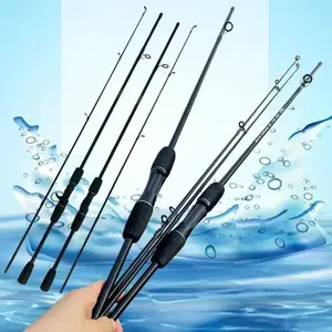 Lure Fishing Rod 180 Cm/6 Ft Carbon Fiber Casting Spinning Rod 2 Section Pole Bass
