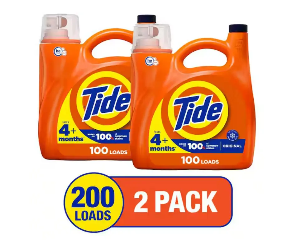 Baby Laundry Detergent - Original Scent Liquid, 2-Pack, 125 fl. oz. Each, 100-Loads Capacity