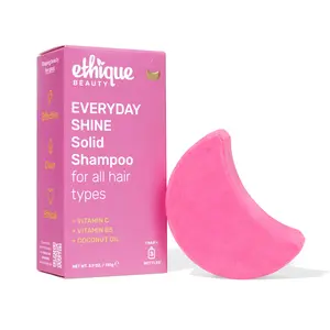 Ethique Everyday Shine Shampoo - For All Hair Types - Coconut Oil, Vitamin C, Vitamin B5