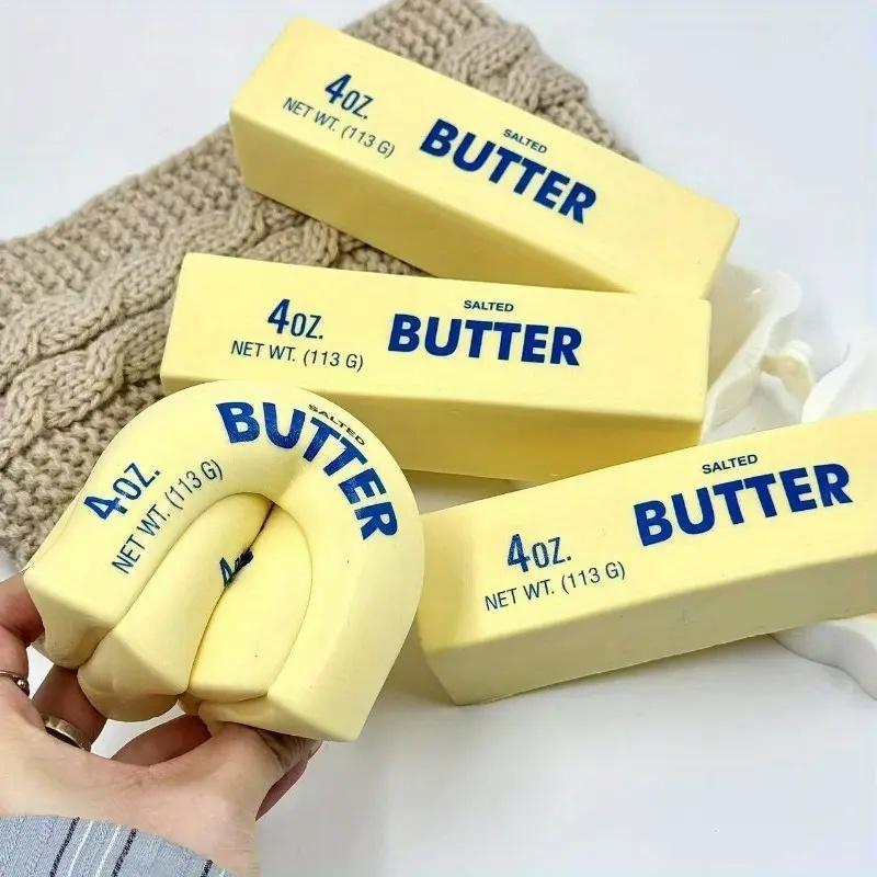 Soft Slow Rebound Butter Stick Squeezing Toy Realistic Butter Sticks Decompression Fidget Toys